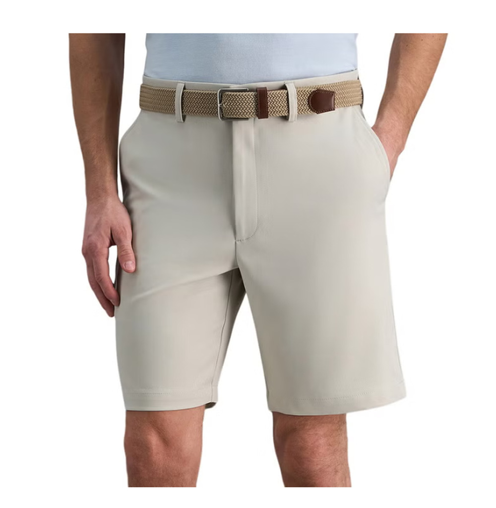 Haggar Men's Performance Short, Tan, Size 38